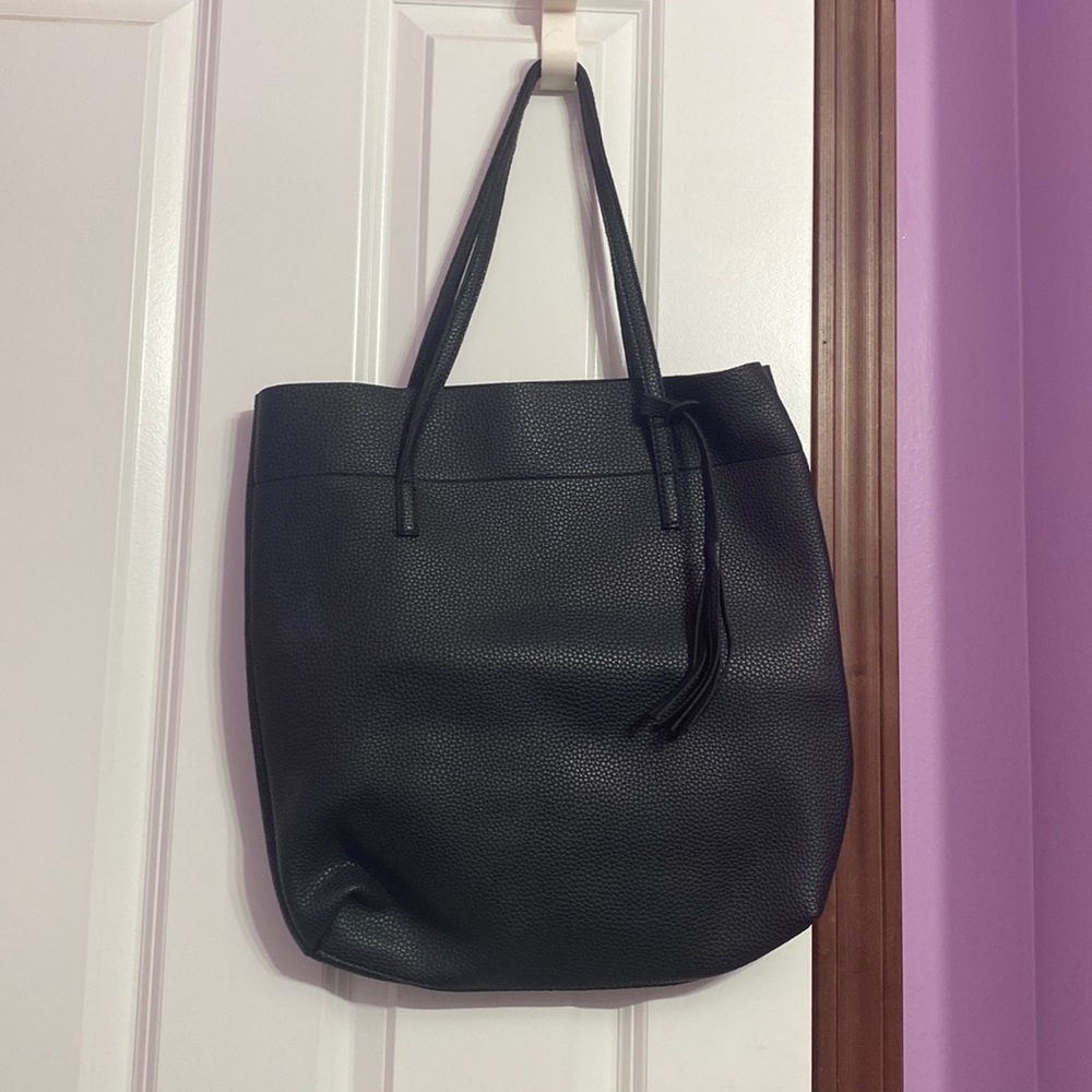 🖤🌱 vegan black tote